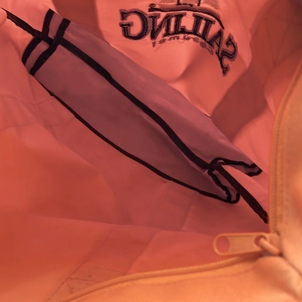 Vintage‎ orange Canvas tote Sailing Cozumel